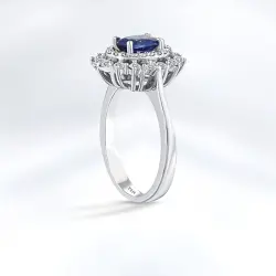 Sapphire Diamond Ring - 2