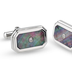 كافلنكس ستانلس ستيل مرصع بالألماس 0,03 قراط - 2