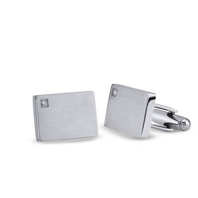 كافلنكس ستانلس ستيل مرصع بالألماس 0,04 قراط - 1