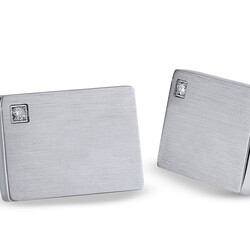 كافلنكس ستانلس ستيل مرصع بالألماس 0,04 قراط - 2