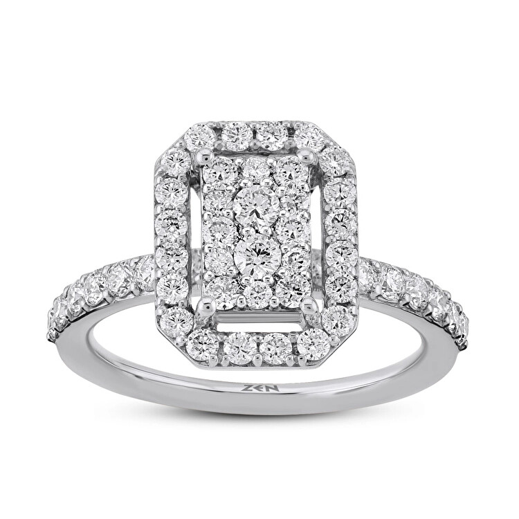 خاتم مرصع بالألماس - Zen Diamond