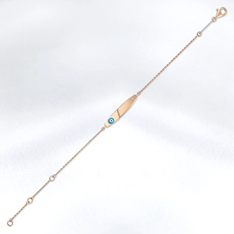 سوار أطفال بتميمة مرصع بالألماس 0,01 قراط - Zen Diamond