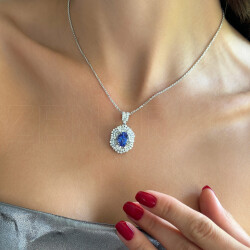 Tanzanite Diamond Pendant - Zen Diamond