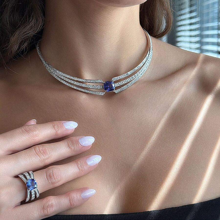 Tanzanite Diamond Set - 4