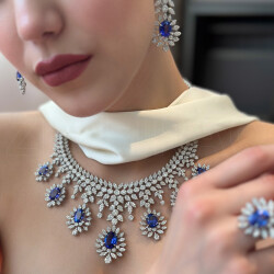 Tanzanite Diamond Set - 4